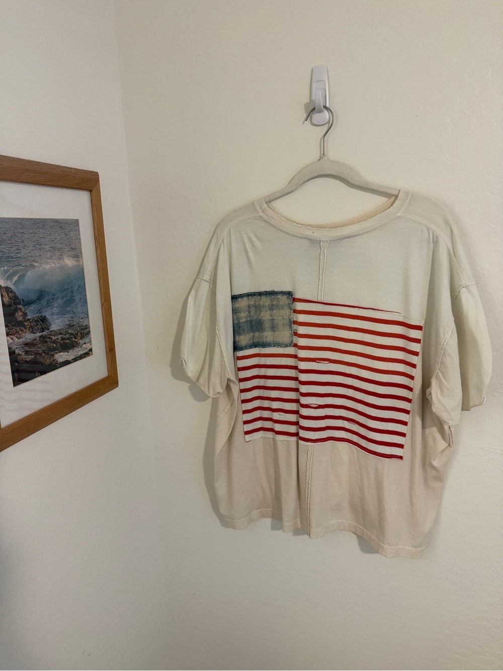 NWOT Free People x Tricia Fix Americana Tee Shirt - Picture 3 of 4